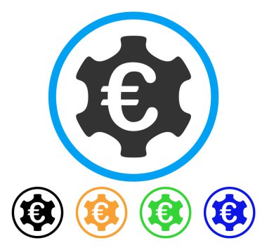 Euro sanayi yuvarlak simge