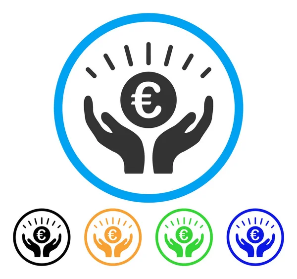 Euro refah yuvarlak simge