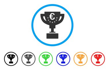 Euro ödül Kupası yuvarlak simge