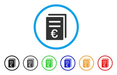 Euro Katalog listesi yuvarlak simge