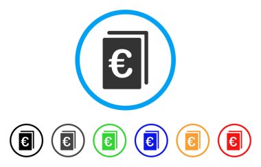 Euro belge yuvarlak simgesi