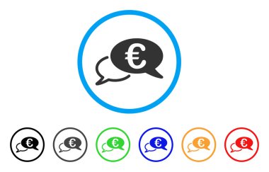 Avrupa sohbet yuvarlak simgesi