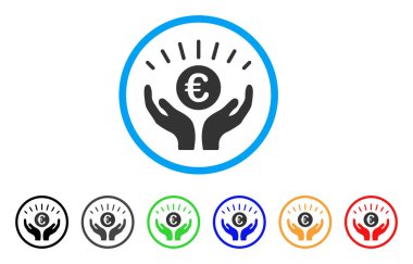 Euro refah yuvarlak simge