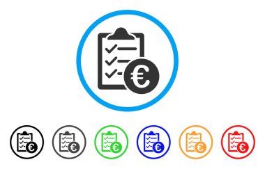 Euro satın alma Pad yuvarlak simge