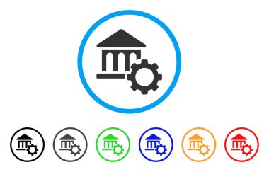 Banka seçenekleri yuvarlak simgesi