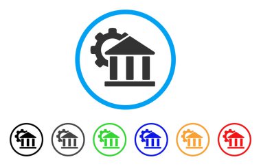 Banka ayarları yuvarlak simgesi