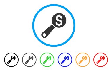 Finansal denetim yuvarlak simge