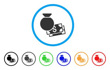 Para çantası yuvarlak simge