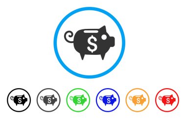 Kumbara yuvarlak simge