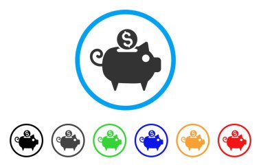 Kumbara yuvarlak simge