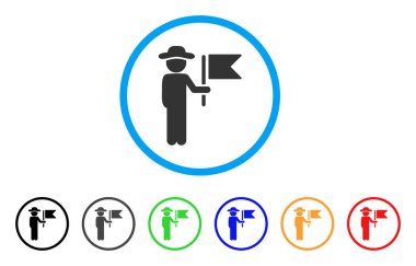 Beyefendi Komutan simgesi yuvarlak