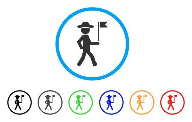 Beyefendi bayrak yuvarlak simge Kılavuzu