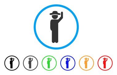 Beyefendi merhaba yuvarlak simge