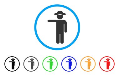 Beyefendi yuvarlak simge göster