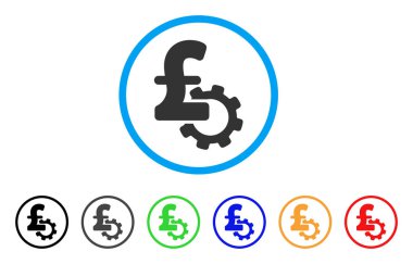 Geliştirme Lirası fiyat simgesi yuvarlak