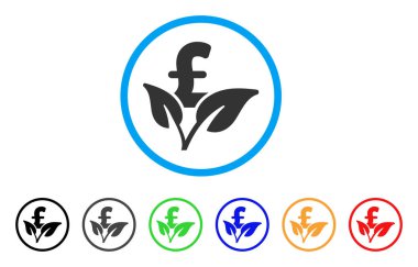 Eco Lirası iş başlangıç simgesi yuvarlak