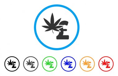 Esrar Lirası iş yuvarlak simge