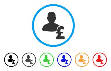 Kişi Lirası kredi yuvarlak simge