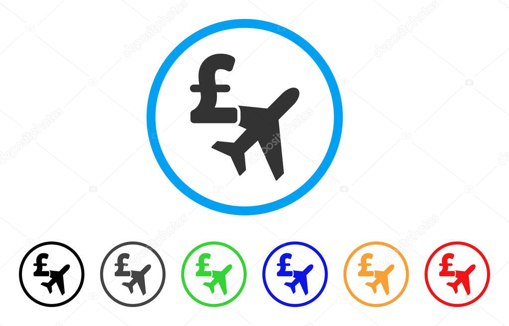 Aviation Pound Business Rounded Icon