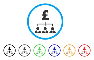 Lirası bankacı Linkler yuvarlak simge