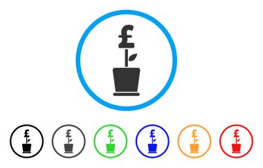 Simge Lirası iş proje bitki yuvarlak