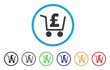 Pound ödeme yuvarlak simge