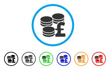 Yuvarlak simge Lirası paraları