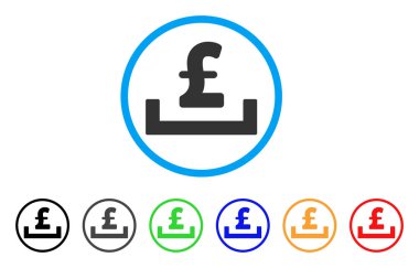 Lirası mevduat yerleşim yuvarlak simge