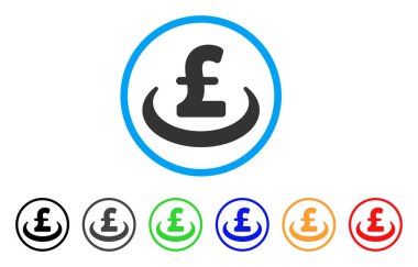 Lirası mevduat yerleşim yuvarlak simge