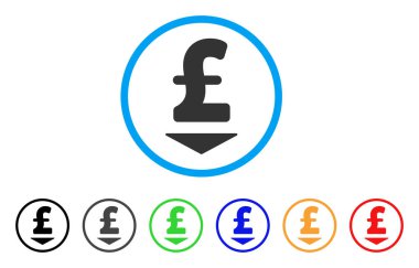 Yuvarlak simge aşağı Lirası