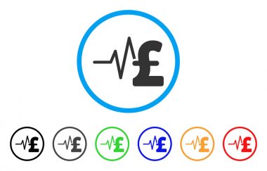 Lirası mali darbe yuvarlak simge