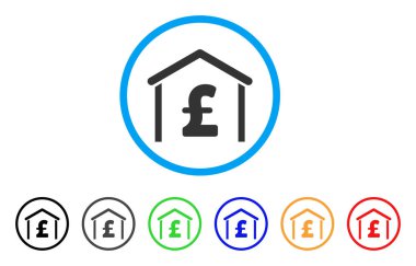 Lirası garaj yuvarlak simge