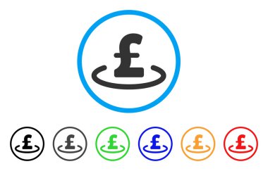 Lirası konumu yuvarlak simge