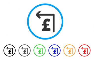 Lirası Moneyback yuvarlak simge