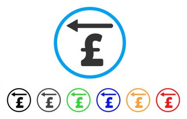 Lirası Moneyback yuvarlak simge