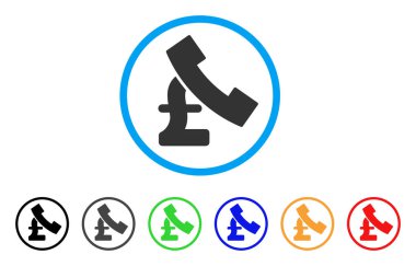 Lirası Ankesörlü telefon yuvarlak simge