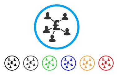 Pound ödeme müşteri simgesini yuvarlak