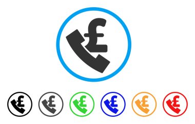 Lirası Ankesörlü telefon yuvarlak simge