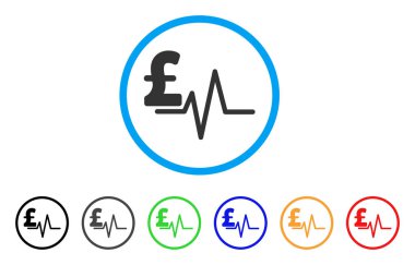 Lirası darbe yuvarlak simge