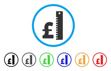 Lirası oranı yuvarlak simge