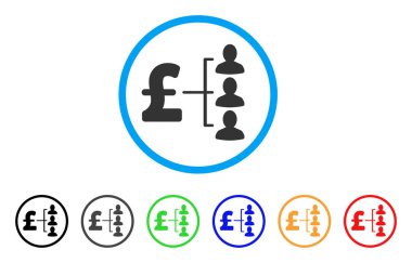 Lirası alıcıların simge yuvarlak