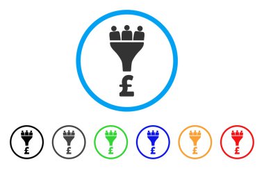 Yuvarlak simge Lirası Satış Huni