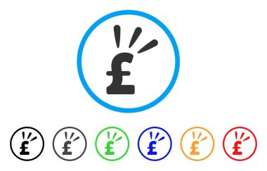 Lirası Parlatıcı yuvarlak simge