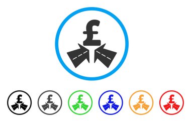 Lirası başarı yollar yuvarlak simge