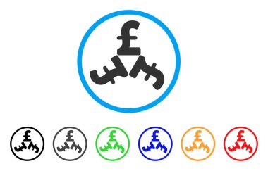 Lirası Trinity yuvarlak simge