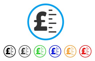 Lirası değeri yuvarlak simge