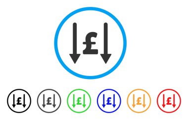 Lirası yuvarlak simge almak