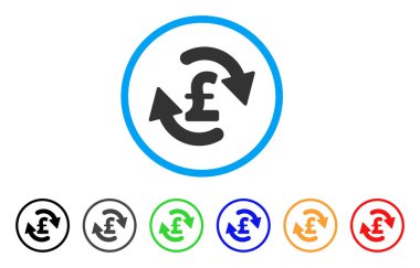 Lirası denge yuvarlak simge Yenile