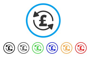 Lirası denge yuvarlak simge Yenile