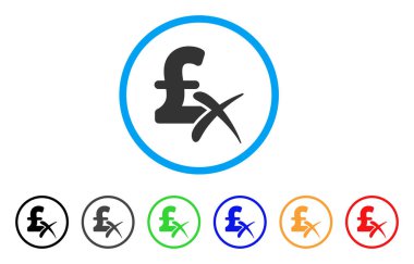 Lirası yuvarlak simge reddetmek